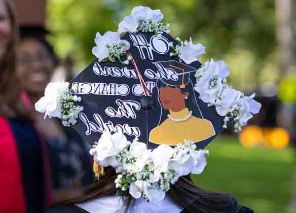 decorated graduation cap